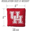 image:imageYouTheFan OfficiallyLicensed NCAA Set of 4 Cornhole Bags  All Weather Regulation 6 x 6 Size  16oz Weight  Designed in USAHouston Cougars  Red
