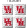 image:imageYouTheFan OfficiallyLicensed NCAA Set of 4 Cornhole Bags  All Weather Regulation 6 x 6 Size  16oz Weight  Designed in USAHouston Cougars  White