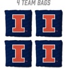 image:imageYouTheFan OfficiallyLicensed NCAA Set of 4 Cornhole Bags  All Weather Regulation 6 x 6 Size  16oz Weight  Designed in USAIllinois Fighting Illini  Blue