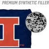 image:imageYouTheFan OfficiallyLicensed NCAA Set of 4 Cornhole Bags  All Weather Regulation 6 x 6 Size  16oz Weight  Designed in USAIllinois Fighting Illini  Blue
