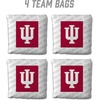 image:imageYouTheFan OfficiallyLicensed NCAA Set of 4 Cornhole Bags  All Weather Regulation 6 x 6 Size  16oz Weight  Designed in USAIndiana Hoosiers  White