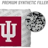 image:imageYouTheFan OfficiallyLicensed NCAA Set of 4 Cornhole Bags  All Weather Regulation 6 x 6 Size  16oz Weight  Designed in USAIndiana Hoosiers  White