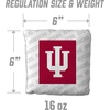 image:imageYouTheFan OfficiallyLicensed NCAA Set of 4 Cornhole Bags  All Weather Regulation 6 x 6 Size  16oz Weight  Designed in USAIndiana Hoosiers  White