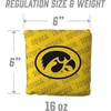 image:imageYouTheFan OfficiallyLicensed NCAA Set of 4 Cornhole Bags  All Weather Regulation 6 x 6 Size  16oz Weight  Designed in USAIowa Hawkeyes  Yellow