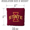 image:imageYouTheFan OfficiallyLicensed NCAA Set of 4 Cornhole Bags  All Weather Regulation 6 x 6 Size  16oz Weight  Designed in USAIowa State Cyclones  Maroon