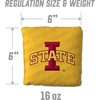 image:imageYouTheFan OfficiallyLicensed NCAA Set of 4 Cornhole Bags  All Weather Regulation 6 x 6 Size  16oz Weight  Designed in USAIowa State Cyclones  Yellow