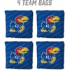 image:imageYouTheFan OfficiallyLicensed NCAA Set of 4 Cornhole Bags  All Weather Regulation 6 x 6 Size  16oz Weight  Designed in USAKansas Jayhawks  Blue