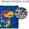 image:imageYouTheFan OfficiallyLicensed NCAA Set of 4 Cornhole Bags  All Weather Regulation 6 x 6 Size  16oz Weight  Designed in USAKansas Jayhawks  Blue