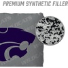 image:imageYouTheFan OfficiallyLicensed NCAA Set of 4 Cornhole Bags  All Weather Regulation 6 x 6 Size  16oz Weight  Designed in USAKansas State Wildcats  Grey
