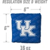 image:imageYouTheFan OfficiallyLicensed NCAA Set of 4 Cornhole Bags  All Weather Regulation 6 x 6 Size  16oz Weight  Designed in USAKentucky Wildcats  Blue