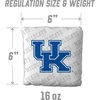 image:imageYouTheFan OfficiallyLicensed NCAA Set of 4 Cornhole Bags  All Weather Regulation 6 x 6 Size  16oz Weight  Designed in USAKentucky Wildcats  White