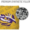 image:imageYouTheFan OfficiallyLicensed NCAA Set of 4 Cornhole Bags  All Weather Regulation 6 x 6 Size  16oz Weight  Designed in USALSU Tigers  Yellow