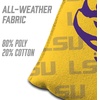 image:imageYouTheFan OfficiallyLicensed NCAA Set of 4 Cornhole Bags  All Weather Regulation 6 x 6 Size  16oz Weight  Designed in USALSU Tigers  Yellow