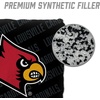 image:imageYouTheFan OfficiallyLicensed NCAA Set of 4 Cornhole Bags  All Weather Regulation 6 x 6 Size  16oz Weight  Designed in USALouisville Cardinals  Black
