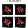 image:imageYouTheFan OfficiallyLicensed NCAA Set of 4 Cornhole Bags  All Weather Regulation 6 x 6 Size  16oz Weight  Designed in USALouisville Cardinals  Black