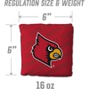 image:imageYouTheFan OfficiallyLicensed NCAA Set of 4 Cornhole Bags  All Weather Regulation 6 x 6 Size  16oz Weight  Designed in USALouisville Cardinals  Red