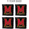 image:imageYouTheFan OfficiallyLicensed NCAA Set of 4 Cornhole Bags  All Weather Regulation 6 x 6 Size  16oz Weight  Designed in USAMaryland Terrapins  Black