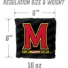 image:imageYouTheFan OfficiallyLicensed NCAA Set of 4 Cornhole Bags  All Weather Regulation 6 x 6 Size  16oz Weight  Designed in USAMaryland Terrapins  Black