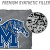image:imageYouTheFan OfficiallyLicensed NCAA Set of 4 Cornhole Bags  All Weather Regulation 6 x 6 Size  16oz Weight  Designed in USAMemphis Tigers  Grey
