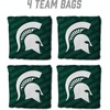image:imageYouTheFan OfficiallyLicensed NCAA Set of 4 Cornhole Bags  All Weather Regulation 6 x 6 Size  16oz Weight  Designed in USAMichigan State Spartans  Green