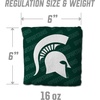 image:imageYouTheFan OfficiallyLicensed NCAA Set of 4 Cornhole Bags  All Weather Regulation 6 x 6 Size  16oz Weight  Designed in USAMichigan State Spartans  Green