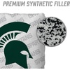 image:imageYouTheFan OfficiallyLicensed NCAA Set of 4 Cornhole Bags  All Weather Regulation 6 x 6 Size  16oz Weight  Designed in USAMichigan State Spartans  White