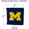 image:imageYouTheFan OfficiallyLicensed NCAA Set of 4 Cornhole Bags  All Weather Regulation 6 x 6 Size  16oz Weight  Designed in USAMichigan Wolverines  Blue