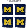 image:imageYouTheFan OfficiallyLicensed NCAA Set of 4 Cornhole Bags  All Weather Regulation 6 x 6 Size  16oz Weight  Designed in USAMichigan Wolverines  Blue