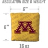 image:imageYouTheFan OfficiallyLicensed NCAA Set of 4 Cornhole Bags  All Weather Regulation 6 x 6 Size  16oz Weight  Designed in USAMinnesota Golden Gophers  Yellow