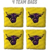 image:imageYouTheFan OfficiallyLicensed NCAA Set of 4 Cornhole Bags  All Weather Regulation 6 x 6 Size  16oz Weight  Designed in USAMinnesota State Mavericks  Yellow