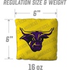 image:imageYouTheFan OfficiallyLicensed NCAA Set of 4 Cornhole Bags  All Weather Regulation 6 x 6 Size  16oz Weight  Designed in USAMinnesota State Mavericks  Yellow