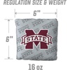 image:imageYouTheFan OfficiallyLicensed NCAA Set of 4 Cornhole Bags  All Weather Regulation 6 x 6 Size  16oz Weight  Designed in USAMississippi State Bulldogs  Grey