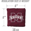 image:imageYouTheFan OfficiallyLicensed NCAA Set of 4 Cornhole Bags  All Weather Regulation 6 x 6 Size  16oz Weight  Designed in USAMississippi State Bulldogs  Maroon