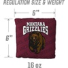 image:imageYouTheFan OfficiallyLicensed NCAA Set of 4 Cornhole Bags  All Weather Regulation 6 x 6 Size  16oz Weight  Designed in USAMontana Grizzlies  Maroon
