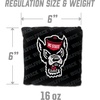 image:imageYouTheFan OfficiallyLicensed NCAA Set of 4 Cornhole Bags  All Weather Regulation 6 x 6 Size  16oz Weight  Designed in USANC State Wolfpack  Black