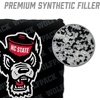 image:imageYouTheFan OfficiallyLicensed NCAA Set of 4 Cornhole Bags  All Weather Regulation 6 x 6 Size  16oz Weight  Designed in USANC State Wolfpack  Black
