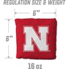 image:imageYouTheFan OfficiallyLicensed NCAA Set of 4 Cornhole Bags  All Weather Regulation 6 x 6 Size  16oz Weight  Designed in USANebraska Cornhuskers  Red