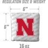 image:imageYouTheFan OfficiallyLicensed NCAA Set of 4 Cornhole Bags  All Weather Regulation 6 x 6 Size  16oz Weight  Designed in USANebraska Cornhuskers  White