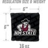 image:imageYouTheFan OfficiallyLicensed NCAA Set of 4 Cornhole Bags  All Weather Regulation 6 x 6 Size  16oz Weight  Designed in USANew Mexico St  Black