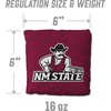 image:imageYouTheFan OfficiallyLicensed NCAA Set of 4 Cornhole Bags  All Weather Regulation 6 x 6 Size  16oz Weight  Designed in USANew Mexico St  Maroon
