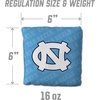 image:imageYouTheFan OfficiallyLicensed NCAA Set of 4 Cornhole Bags  All Weather Regulation 6 x 6 Size  16oz Weight  Designed in USANorth Carolina Tar Heels  Blue