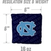 image:imageYouTheFan OfficiallyLicensed NCAA Set of 4 Cornhole Bags  All Weather Regulation 6 x 6 Size  16oz Weight  Designed in USANorth Carolina Tar Heels  Blue Green