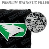 image:imageYouTheFan OfficiallyLicensed NCAA Set of 4 Cornhole Bags  All Weather Regulation 6 x 6 Size  16oz Weight  Designed in USANorth Dakota Fighting Hawk  Black
