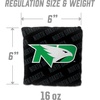 image:imageYouTheFan OfficiallyLicensed NCAA Set of 4 Cornhole Bags  All Weather Regulation 6 x 6 Size  16oz Weight  Designed in USANorth Dakota Fighting Hawk  Black