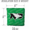 image:imageYouTheFan OfficiallyLicensed NCAA Set of 4 Cornhole Bags  All Weather Regulation 6 x 6 Size  16oz Weight  Designed in USANorth Dakota Fighting Hawk  Green