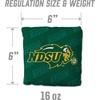 image:imageYouTheFan OfficiallyLicensed NCAA Set of 4 Cornhole Bags  All Weather Regulation 6 x 6 Size  16oz Weight  Designed in USANorth Dakota State Bison  Green