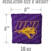 image:imageYouTheFan OfficiallyLicensed NCAA Set of 4 Cornhole Bags  All Weather Regulation 6 x 6 Size  16oz Weight  Designed in USANorthern Iowa Panthers  Purple