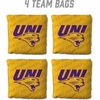 image:imageYouTheFan OfficiallyLicensed NCAA Set of 4 Cornhole Bags  All Weather Regulation 6 x 6 Size  16oz Weight  Designed in USANorthern Iowa Panthers  Yellow