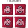 image:imageYouTheFan OfficiallyLicensed NCAA Set of 4 Cornhole Bags  All Weather Regulation 6 x 6 Size  16oz Weight  Designed in USAOhio State Buckeyes  Red