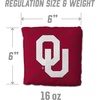 image:imageYouTheFan OfficiallyLicensed NCAA Set of 4 Cornhole Bags  All Weather Regulation 6 x 6 Size  16oz Weight  Designed in USAOklahoma Sooners  Red